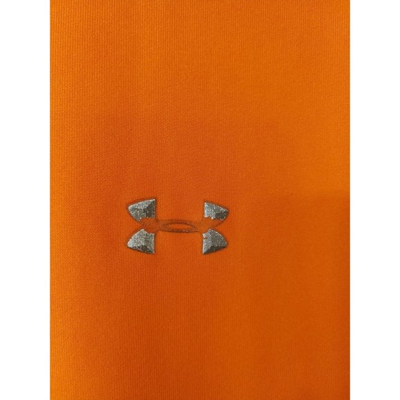 Under Armour Men's Orange Short Sleeve Crewneck Heat Gear Lightweight T Shirt Sz - Picture 3 of 6